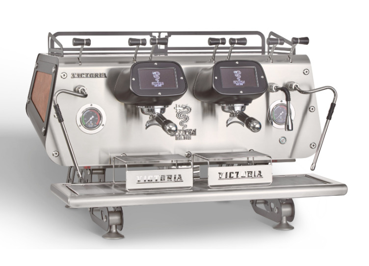 КОФЕМАШИНА АВТОМАТ BEZZERA VICTORIA PID 2 ГРУППЫ ЧЕРНАЯ И КОЖА МУЛЬТИФАЗНАЯ — Бизнес Пром