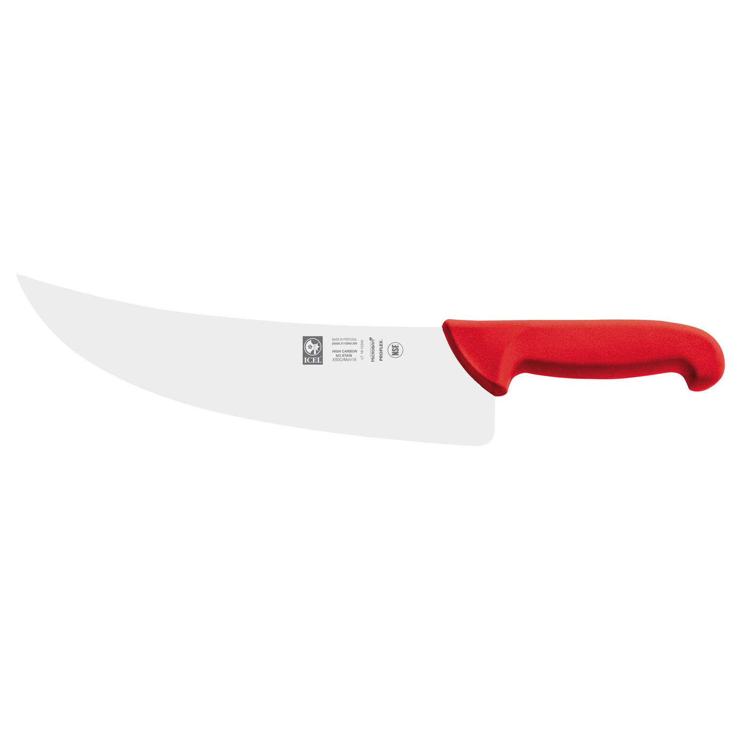 Нож для мяса 280/400 мм. изогнутый, красный SAFE Icel /1/6/ — Бизнес Пром