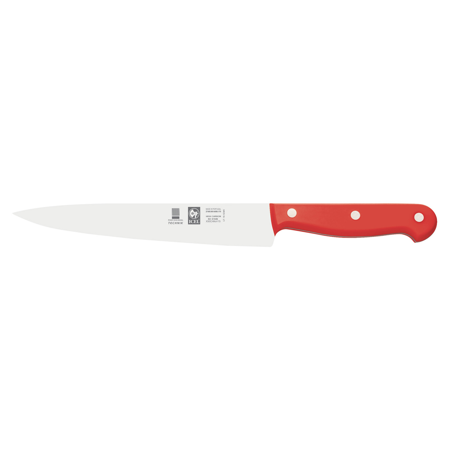 Нож для мяса 170/300 мм. красный TECHNIC Icel /1/6/ — Бизнес Пром