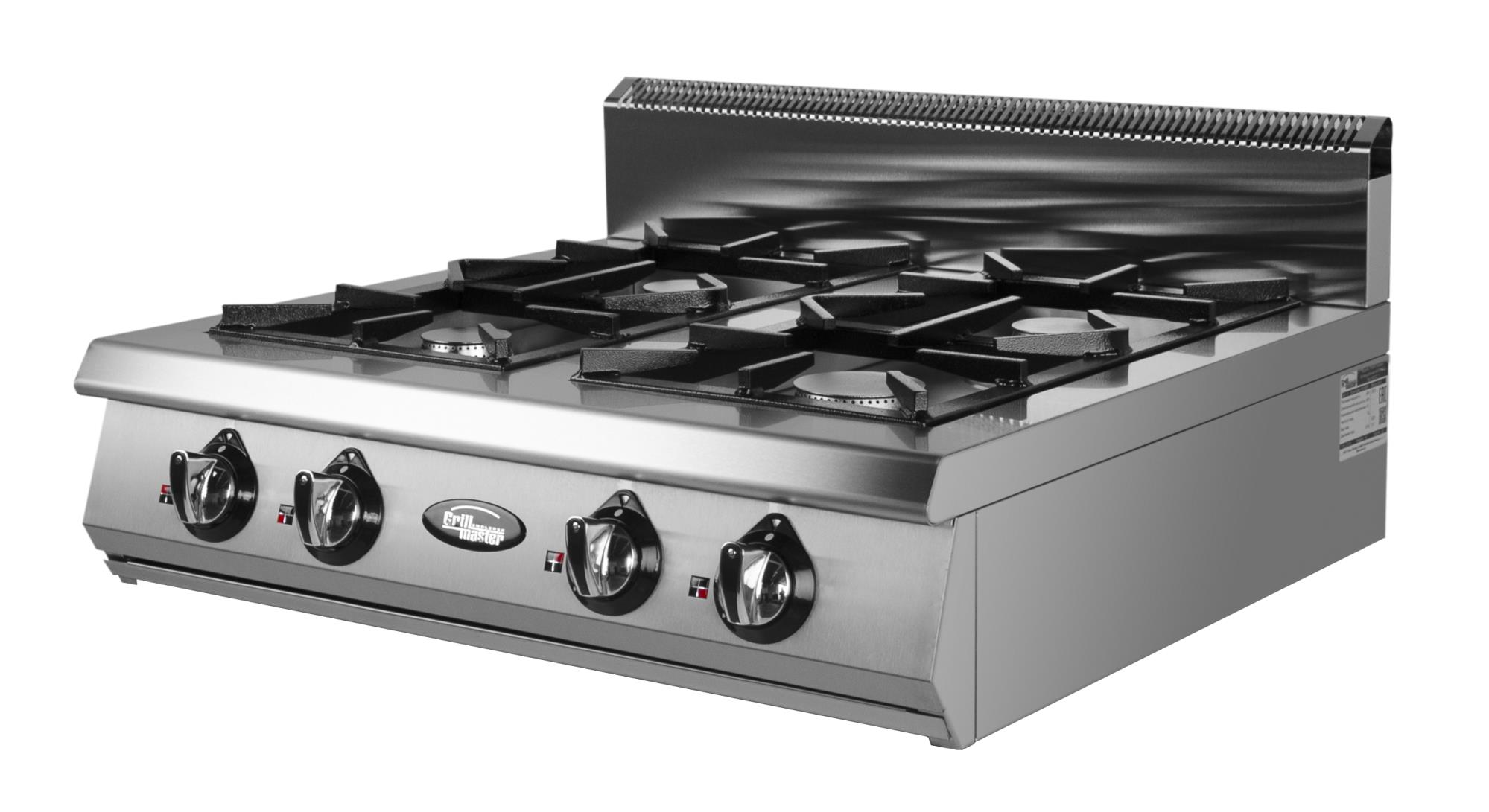 ПЛИТА 4 КОНФ. GRILL MASTER Ф4ПГ/800 ГАЗ 50003 — Бизнес Пром