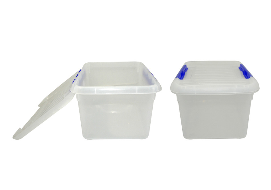 Контейнер для продуктов прямоуг.  8,0 л. 30*23*16,5 см. с синим зажимом MGprof /1/25/ — Бизнес Пром