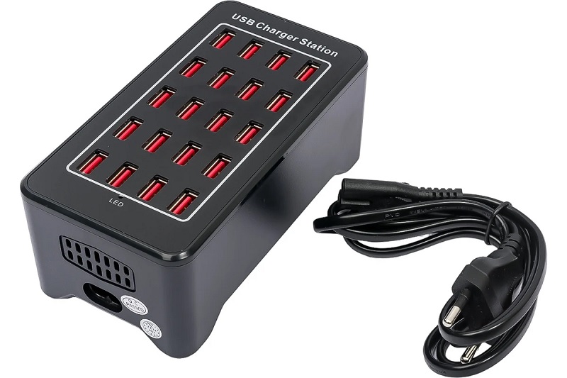 Зарядная станция для ламп на 20 USB-портов (5V-2.4A) 100W /1/ — Бизнес Пром