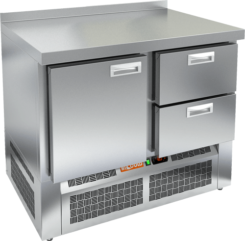 СТОЛ С МОРОЗИЛЬНЫМ ШКАФОМ HICOLD GNE 12/BT (R290) — Бизнес Пром